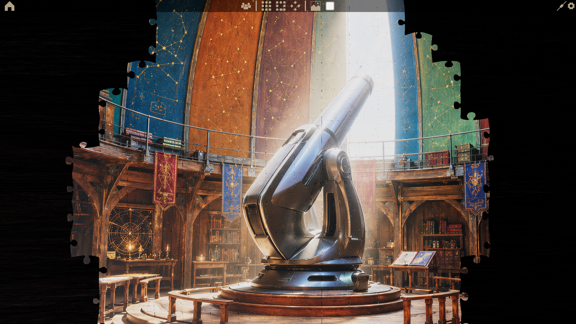 The Observatory puzzle scene